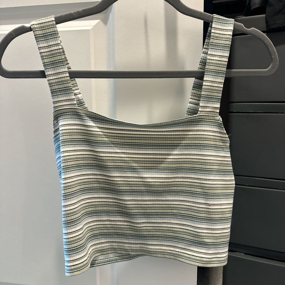 Green striped tank